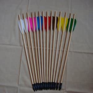 Children's Bamboo and Wood Bow and Arrow Set With 4 18 Arrows and ...