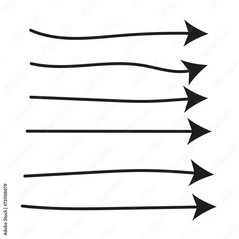 Hand Drawn Arrows Vector Set Arrows Icons Vector Hand Drawn Editable