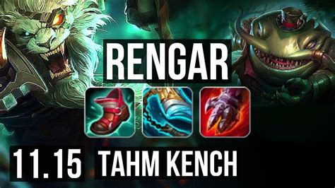 RENGAR Vs TAHM KENCH TOP 8 0 3 1 5M Mastery 800 Games Legendary