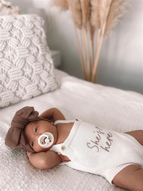 Shes Here Newborn Baby Girl Outfit In 2024 Baby Girl Newborn