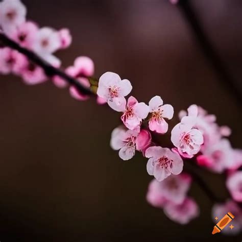 Long Cherry Blossom Branch On Craiyon