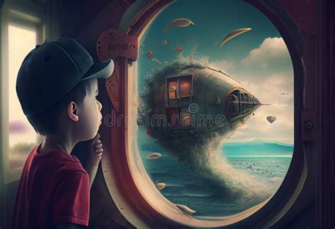 Kid Book Imagination Generate Ai Stock Illustration Illustration Of