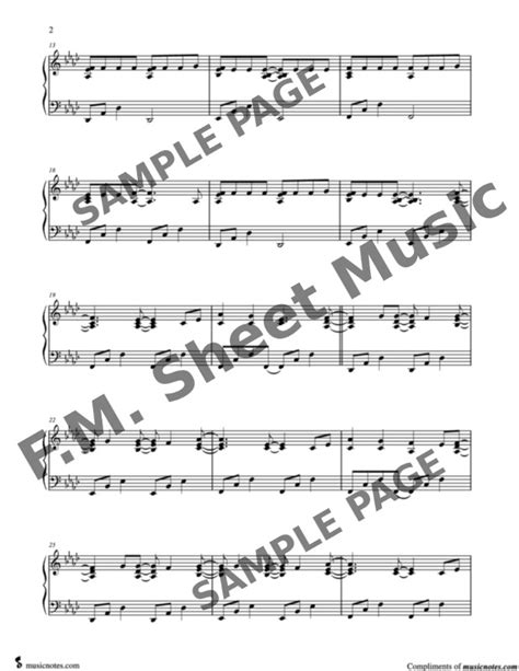 Demons (Intermediate Piano) By Alec Benjamin - F.M. Sheet Music - Pop Arrangements by Jennifer ...