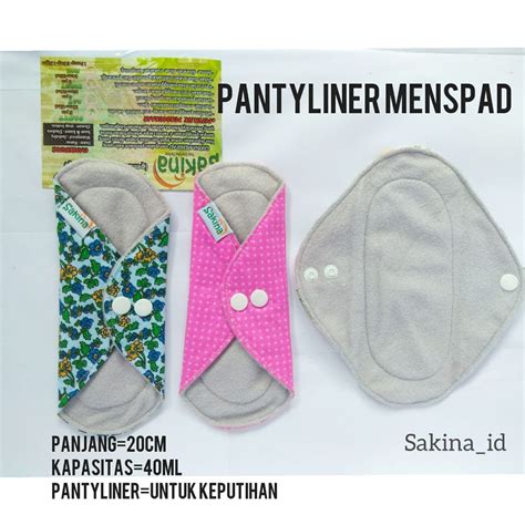 Jual Menspad PANTY Pembalut Kain Cuci Ulang Merk SAKINA Pantyliner