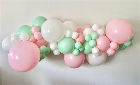 Pink Balloon Garland DIY Kit 3 Size Balloons Pink Green & - Etsy