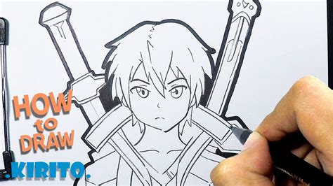 How to Draw kirito | Drawing Anime | Sword Art Online - YouTube