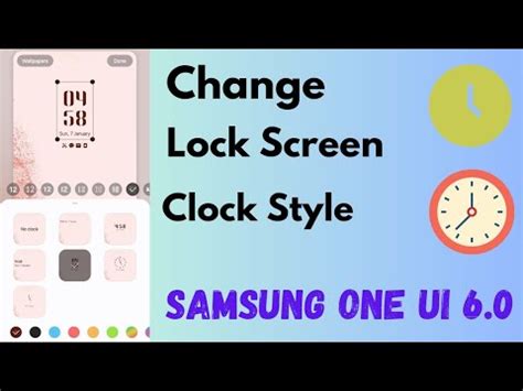 How To Change Lock Screen Clock Style In Samsung One Ui Youtube