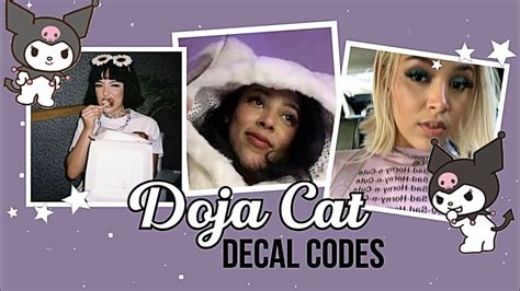 Roblox Doja Cat Decal Codes Youtube