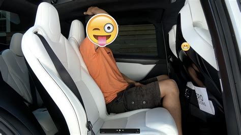 Tesla Model X Second Row Middle Seat Worst Seat K Youtube