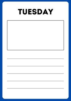 Weekly Diary Template, Example of Weekly Diary, Weekly Diary Template ...