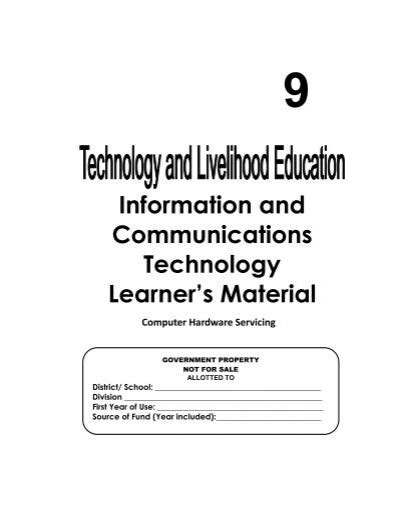 Tle Ict Computer Hardware Servicing G9 Lm