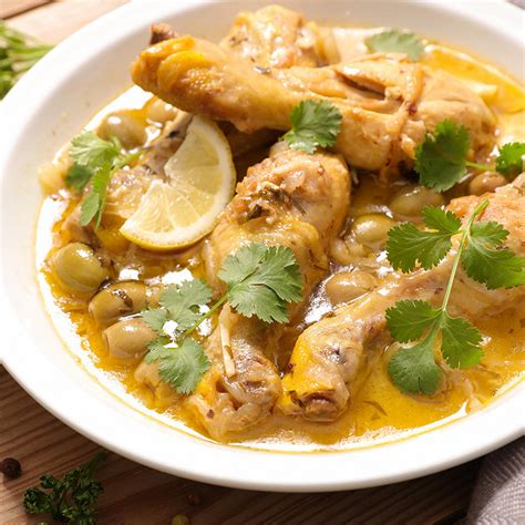 Recette Poulet Au Citron Et Aux Olives