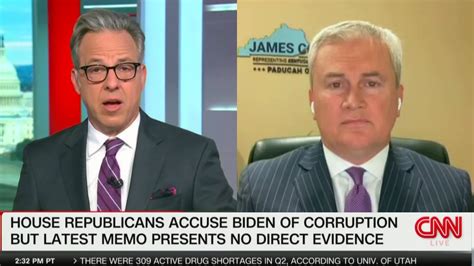 Cnns Tapper Confronts Comer On Lack Of Proof Against Biden