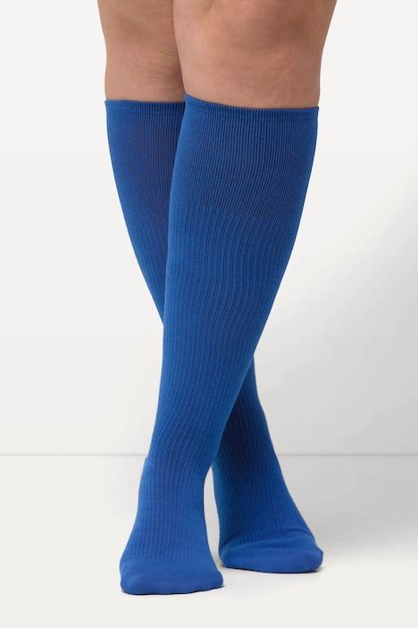 Compression Stretch Knee Socks Royal Blue Ulla Popken