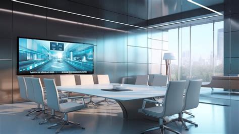 Premium AI Image | Modern Business Meeting Room with High Tech Equipment