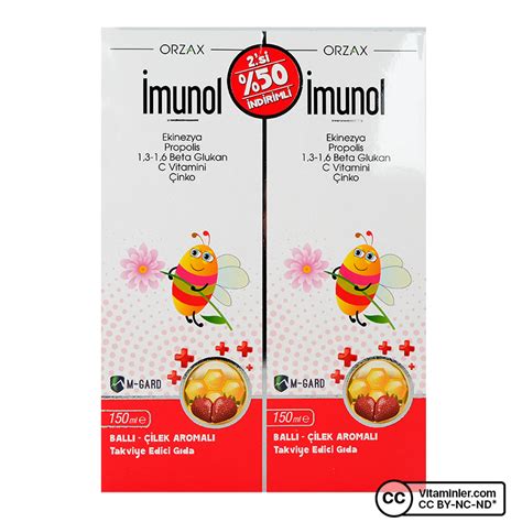 Orzax Imunol Urup Ml Li Paket Vitaminler