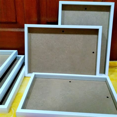 Jual Frame Bingkai Foto Poster Fiber Minimalis Putih A X Cm Tanpa