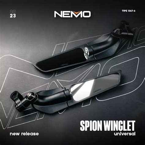 Jual Spion Winglet Model Rizoma CNC Merk GMA NEMO Honda Yamaha