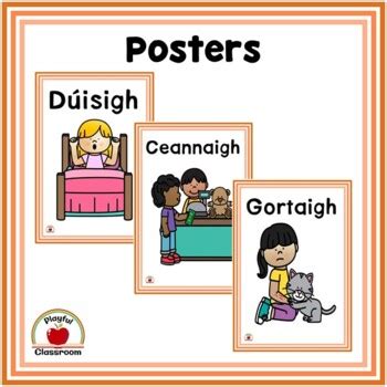 Irish Verbs All Tenses By Playful Classroom Tpt