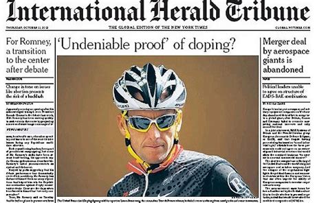 Lance Armstrong Doping Scandal Us Media Reaction