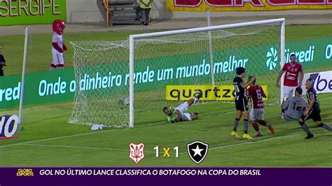 Vídeo Gol no último lance classifica o Botafogo na Copa do Brasil