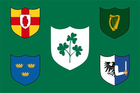 Flag of the Irish Rugby Football Union : vexillology