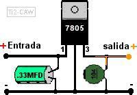 Dibujo Del Regulador 78L05 Regulador De Voltaje Circuitos Impresos