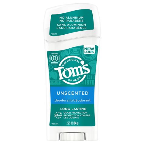 Tom's of Maine Natural Long Lasting Deodorant Aluminum Free Unscented -- 2.25 oz - Vitacost