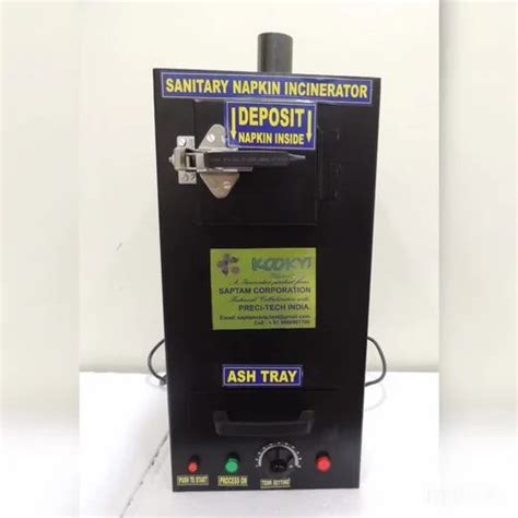 Electrical Sanitary Napkin Incinerator With Smoke Control Unit Trash