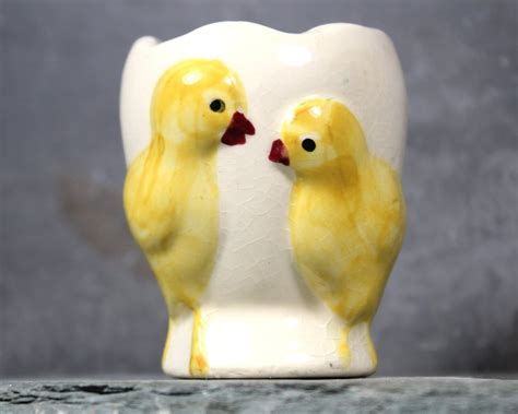 Vintage Fanny Farmer Candy Egg Cup Chicks Egg Cup Bixley Brookline Ma