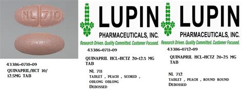 Rx Item Quinapril HCT 10 12 5MG 90 Tab By Lupin Pharma USA G