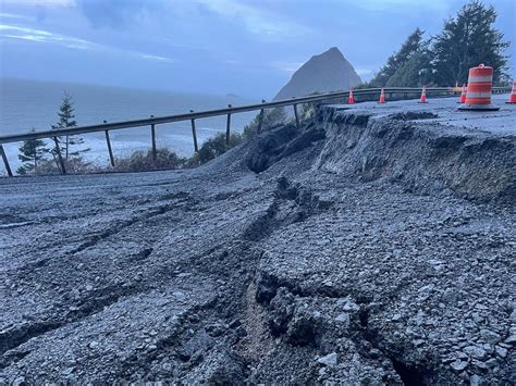 Landslide Closes Portion Of U S 101 Hinders Communities On Oregons