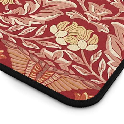 William Morris Floral Pattern Desk Mat Botanical Mouse Pad Desk Mat