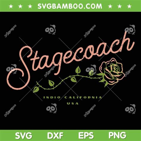 Stagecoach Rose SVG, Stagecoach Festival SVG