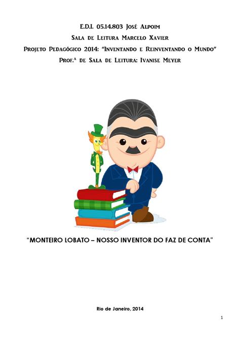 Atividades Sobre Monteiro Lobato Educação Infantil BRAINCP