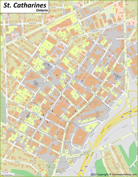 St. Catharines Map | Ontario, Canada | Detailed Maps of St. Catharines