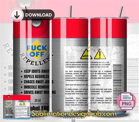 Fuck Off Repellent Fuck Off Spray Funny Tumbler Funny Gift Insulated Tumbler Travel Mug