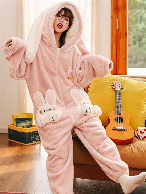 Pink Bunny Fleece Pajamas Pajamas Ntbhshop Agere Outfits Pajama