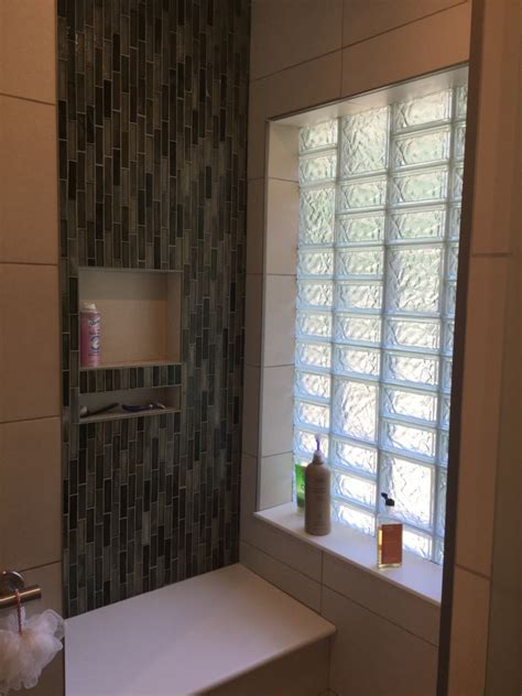 Stylish Glass Block Bathroom Window With Unique Patterns