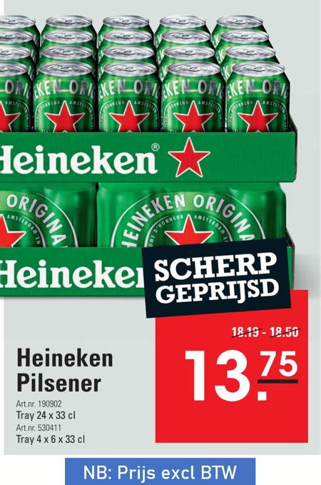 Heineken Blikje Bier Folder Aanbieding Bij Sligro Details