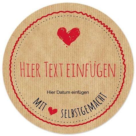 Gratis Vorlage Rundes Etikett Mit Liebe Selbstgemacht Etiketten