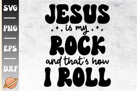 Jesus Is My Rock Svg | Jesus Svg | Funny Christian Svg