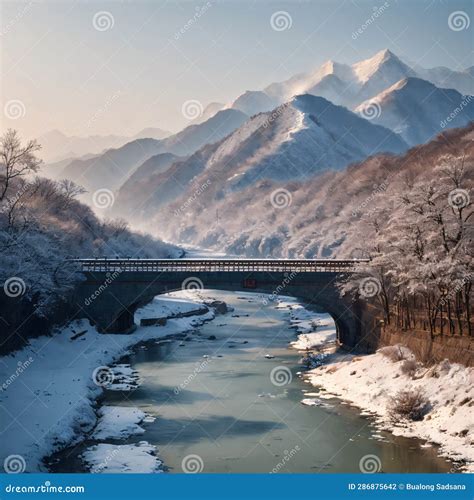 Tumen River Flowing On Noktundo Into Sea Of Japan, Political Map Vector ...