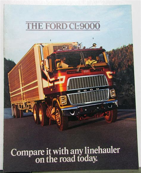 Ford Cl Cabover Truck Sales Brochure Original