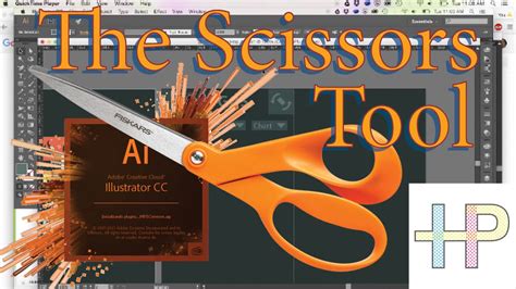 The Scissors Tool In Adobe Illustrator Cccs6 Youtube