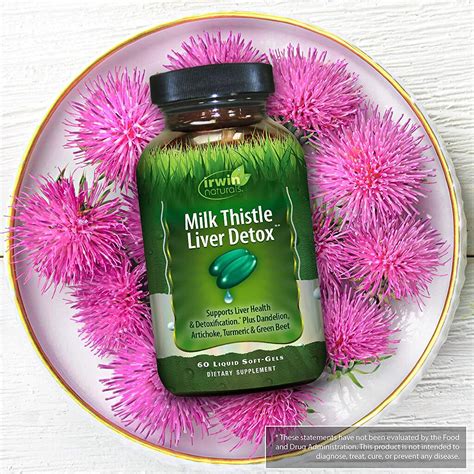 Irwin Naturals Milk Thistle Liver Detox Dietary Supplement 60 Count