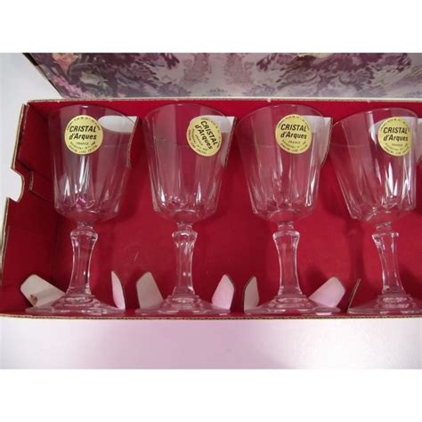 Série de 6 verres à liqueur Cristal d Arques modèle Versailles