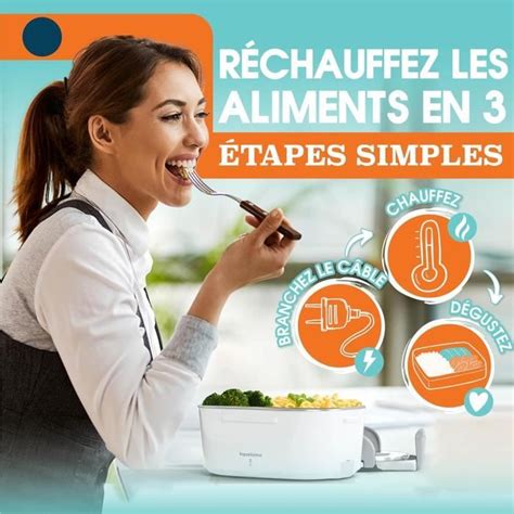 Gamelle Chauffante W Boite Chauffante Repas L Lunch Box Chauffante