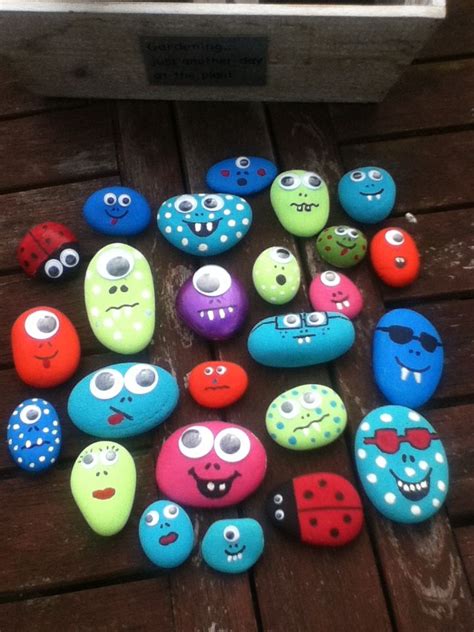 Rock Monsters Painted Rocks Kids Painted Rocks Rock Crafts