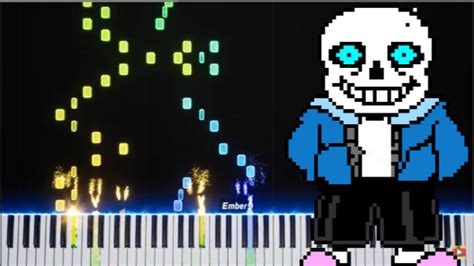 The Song That Might Play When You Fight Sans Undertale Piano Youtube